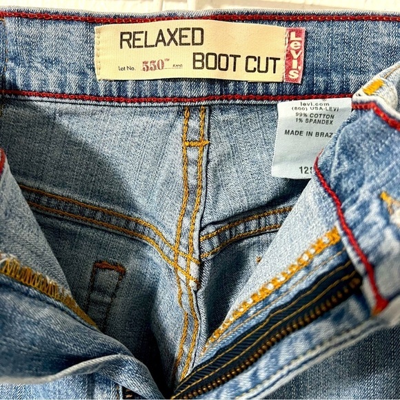 Vintage Levis 550 Relaxed Bootcut Jeans Size 12S Women’s Medium Wash Cotton EUC - Picture 3 of 8